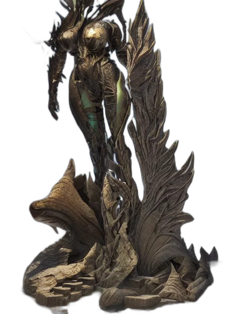dragon, staff, weapon, creature transparent PNG cut-out