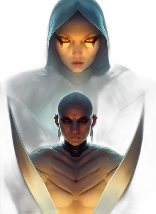 face, mask, concept art, fantasy art transparent PNG cut-out