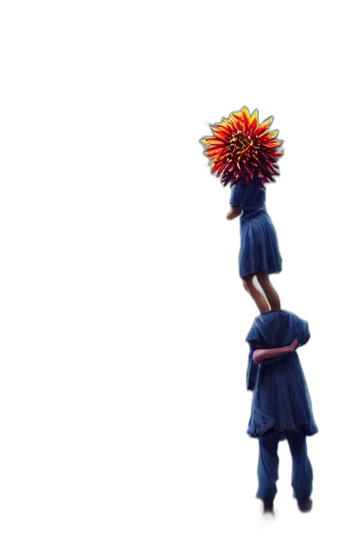 crown, staff, flower, hat transparent PNG cut-out