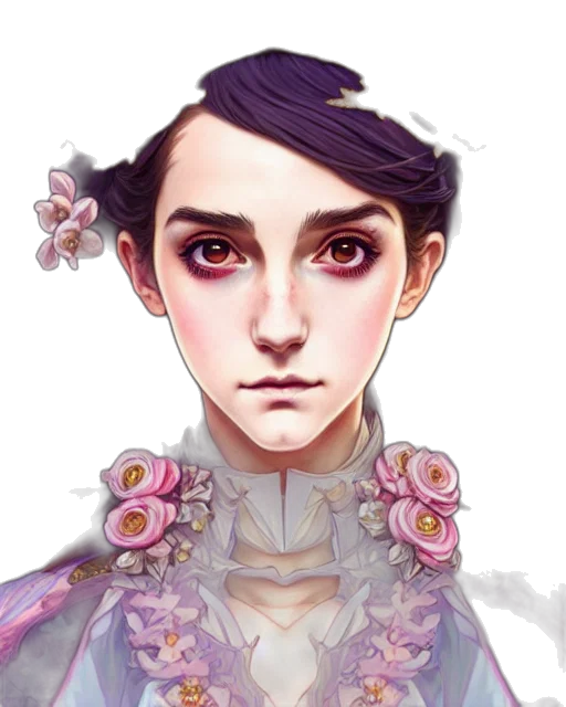 face, crown, jewelry, staff transparent PNG cut-out