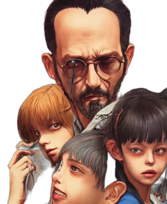 concept art, photorealistic, comic book art, anime transparent PNG cut-out