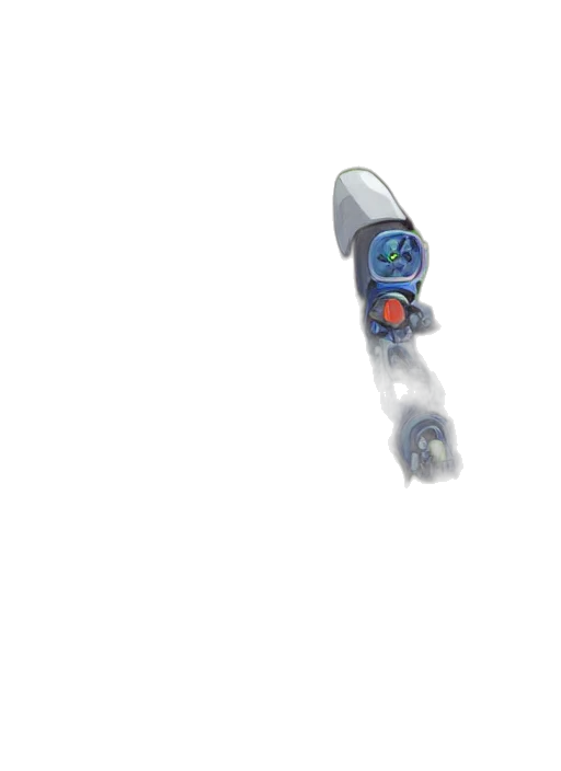 robot, staff, weapon, creature transparent PNG cut-out