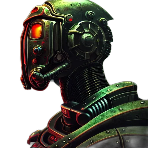 robot, mask, face, concept art transparent PNG cut-out