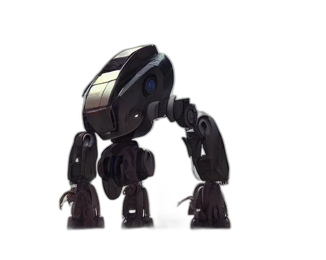 robot, creature, weapon, concept art transparent PNG cut-out