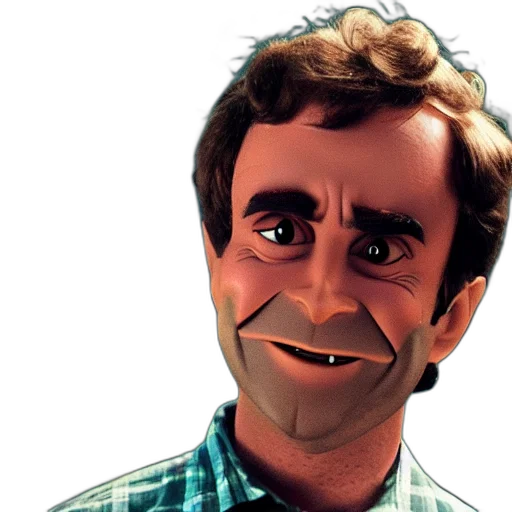 face, staff, robot, cartoon transparent PNG cut-out