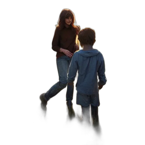 jacket, shoes, concept art, photorealistic transparent PNG cut-out