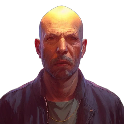 face, jacket, staff, mask transparent PNG cut-out