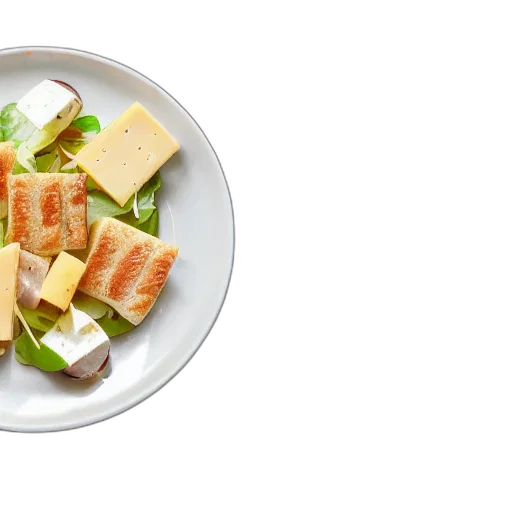 food, 3d render, earth tones, michelin transparent PNG cut-out
