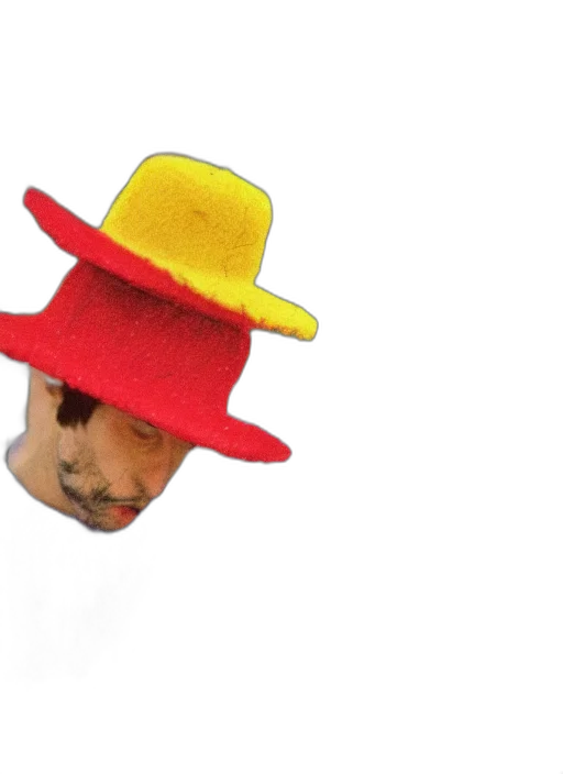 hat, face, mask, staff transparent PNG cut-out