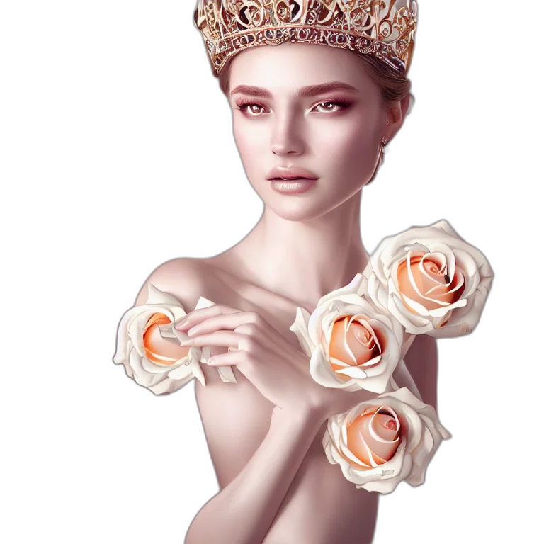 crown, jewelry, flower, dress transparent PNG cut-out