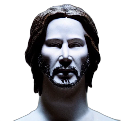 face, mask, hair, 3d render transparent PNG cut-out