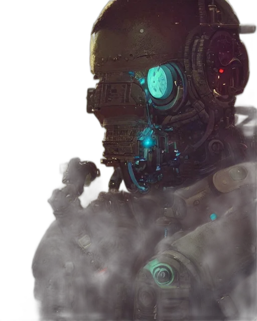 robot, mask, face, creature transparent PNG cut-out