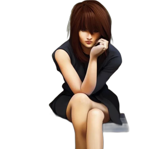 dress, photorealistic, concept art, cartoon transparent PNG cut-out