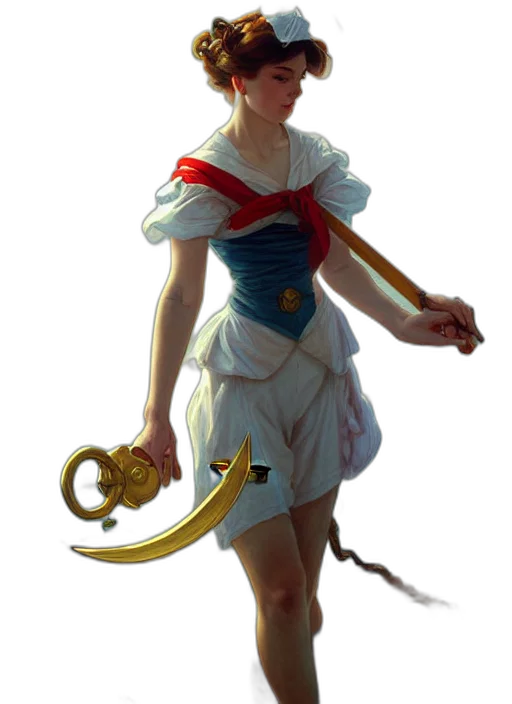staff, sword, weapon, dress transparent PNG cut-out