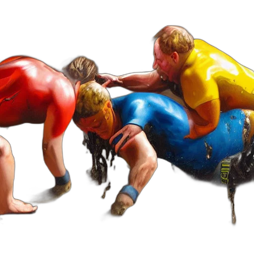 concept art, photorealistic, 3d render, oil painting transparent PNG cut-out