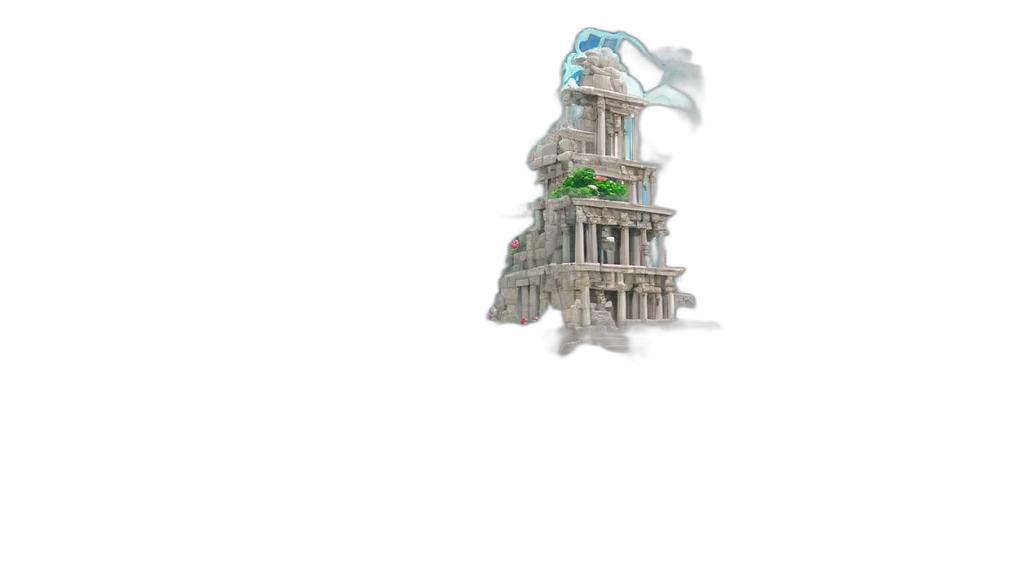 building, dress, crown, staff transparent PNG cut-out