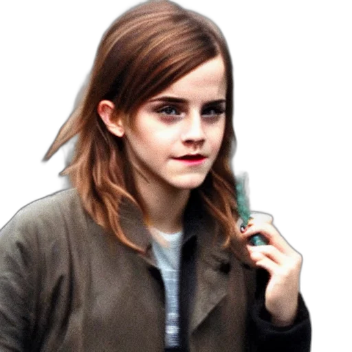 jacket, face, hair, creature transparent PNG cut-out