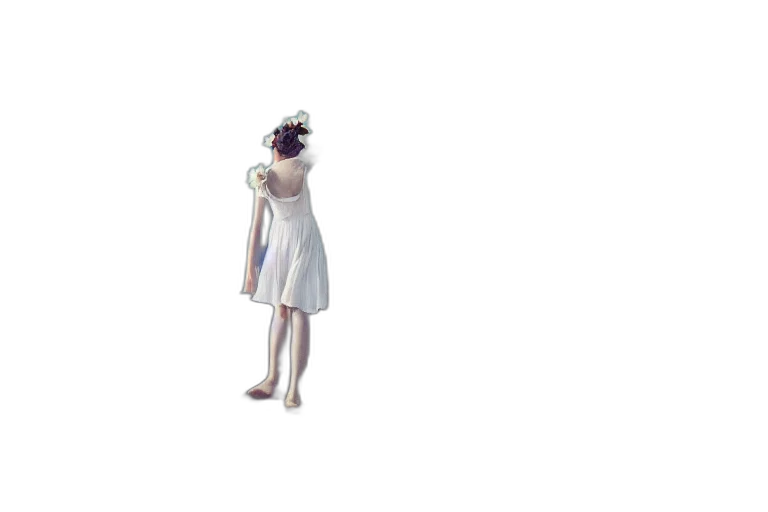 dress, mask, hat, staff transparent PNG cut-out