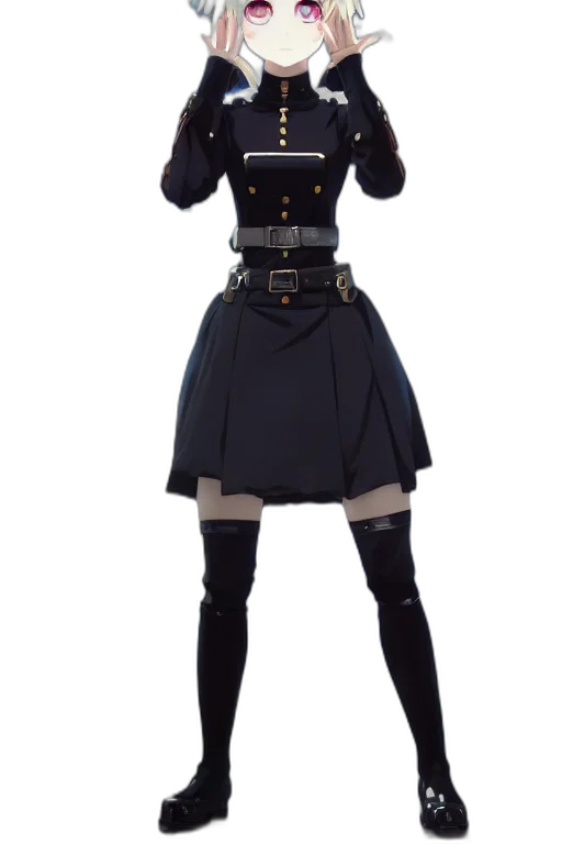 dress, staff, jacket, hat transparent PNG cut-out