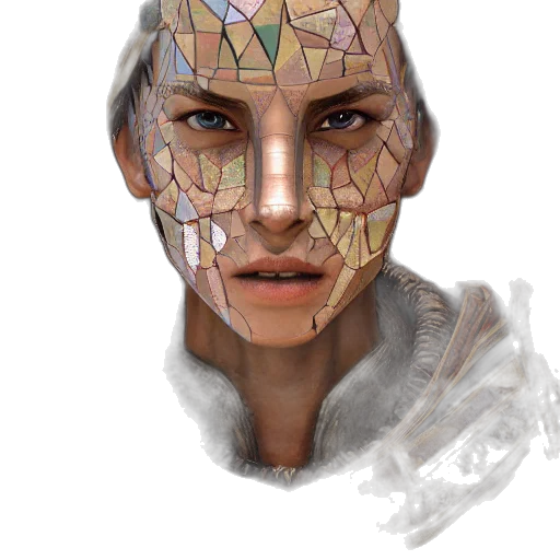 face, mask, jewelry, robot transparent PNG cut-out