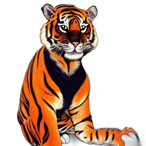 animal, creature, photorealistic, oil painting transparent PNG cut-out
