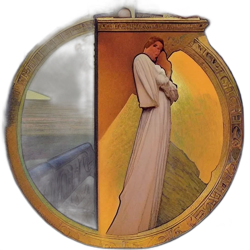 jewelry, sword, staff, oil painting transparent PNG cut-out