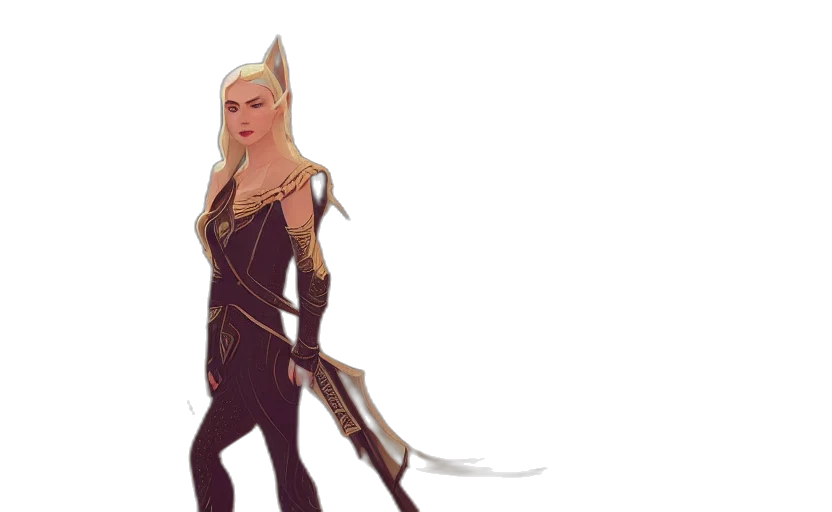 staff, sword, dragon, fantasy art transparent PNG cut-out
