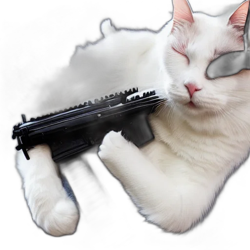 weapon, animal, staff, robot transparent PNG cut-out