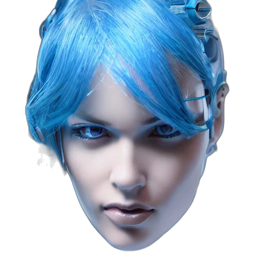 face, mask, hair, crown transparent PNG cut-out