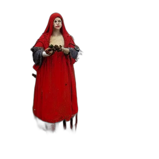 dress, creature, weapon, staff transparent PNG cut-out