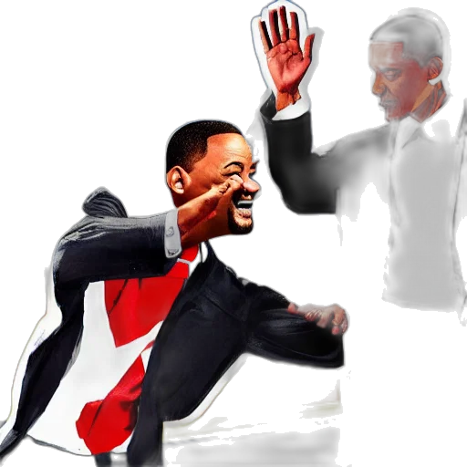 concept art, will, smith, slapping transparent PNG cut-out