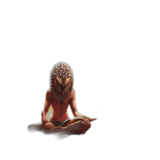 creature, animal, hair, staff transparent PNG cut-out