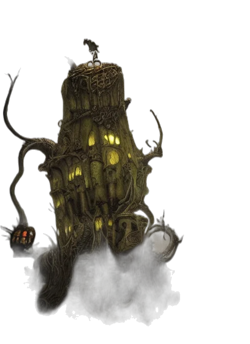 tree, creature, concept art, fantasy art transparent PNG cut-out