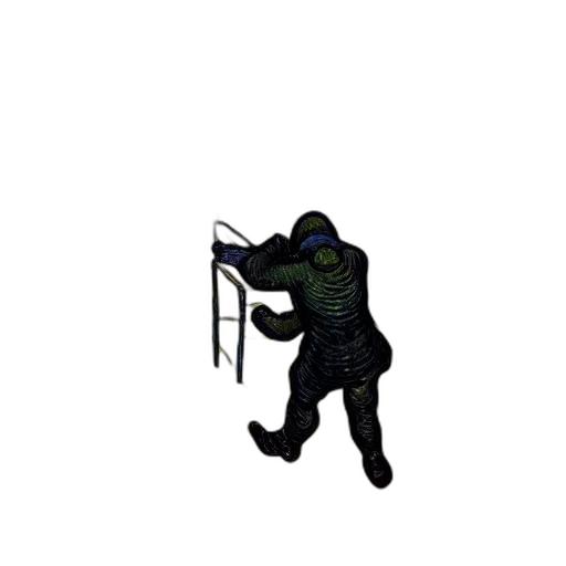 staff, jacket, weapon, creature transparent PNG cut-out
