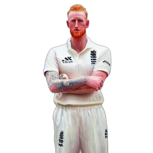 portrait, ben, stokes, england transparent PNG cut-out