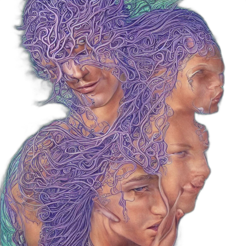 hair, face, creature, mask transparent PNG cut-out