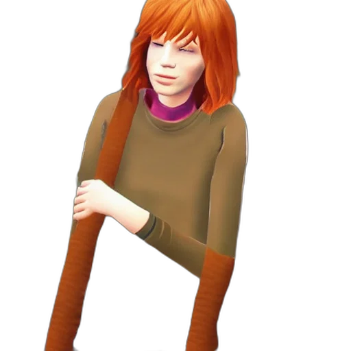staff, jacket, creature, 3d render transparent PNG cut-out