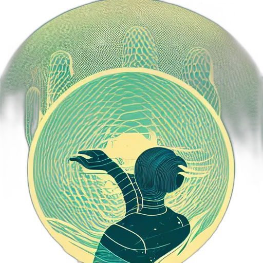 mask, jacket, vaporwave, concept art transparent PNG cut-out