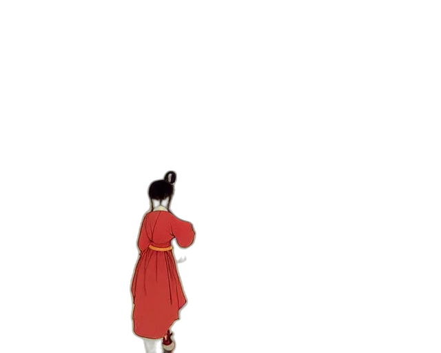 dress, staff, umbrella, shoes transparent PNG cut-out
