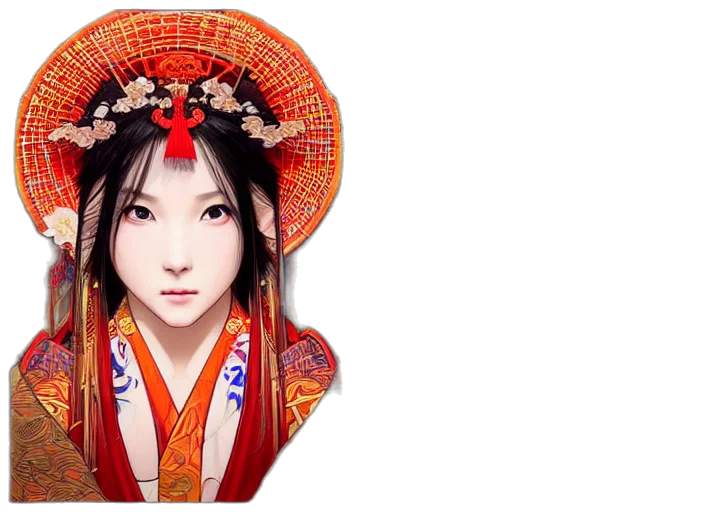 face, photorealistic, fantasy art, 3d render transparent PNG cut-out