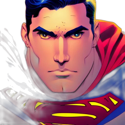 face, comic book art, concept art, cartoon transparent PNG cut-out