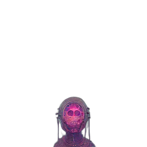 robot, mask, creature, face transparent PNG cut-out