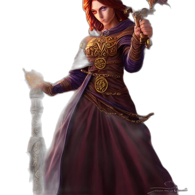 staff, sword, dress, dragon transparent PNG cut-out