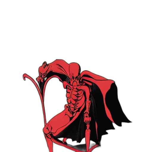 dragon, creature, mask, staff transparent PNG cut-out