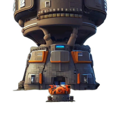 robot, weapon, building, creature transparent PNG cut-out