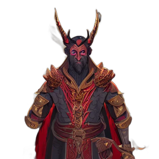 staff, mask, dragon, fantasy art transparent PNG cut-out