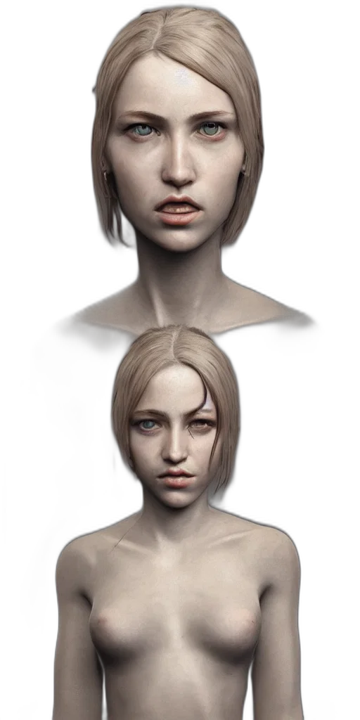 face, mask, hair, concept art transparent PNG cut-out