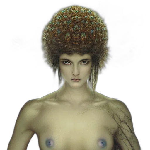 hair, crown, hat, creature transparent PNG cut-out