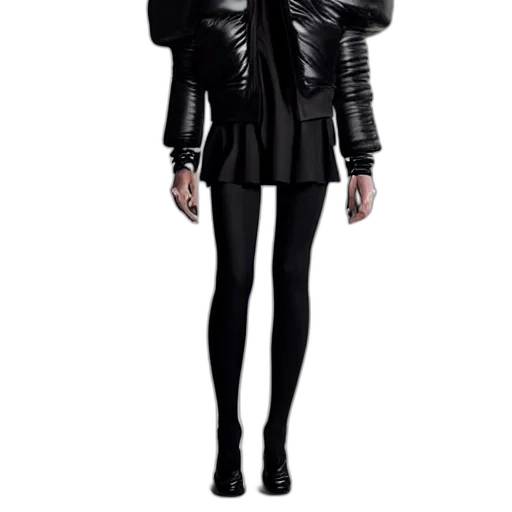 jacket, concept art, dark, monochrome transparent PNG cut-out