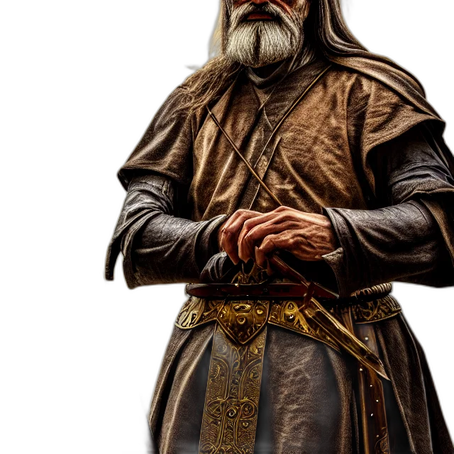 staff, sword, face, fantasy art transparent PNG cut-out